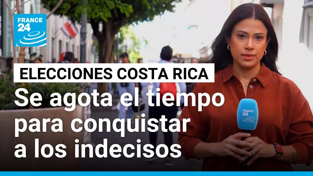 Informe desde Costa Rica: el voto joven se mantiene indeciso previo a las elecciones &bull; FRANCE 24