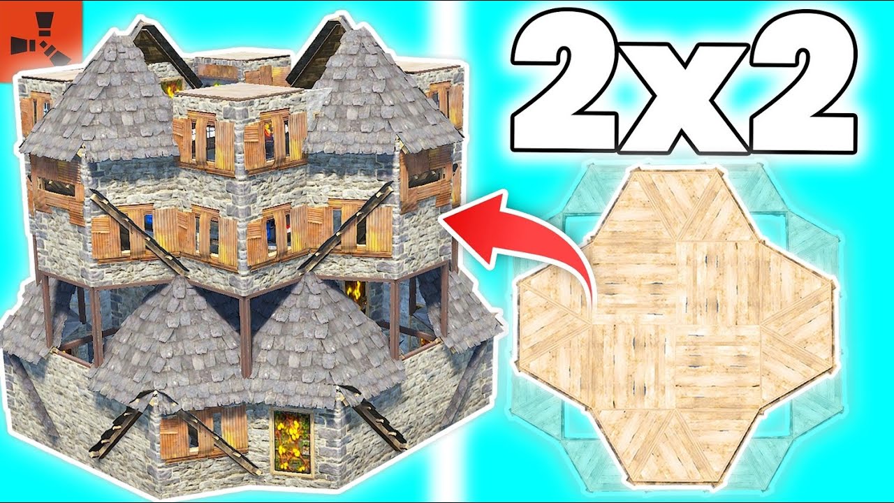 Простая база расширения 2x2 (для одного/двух/трех игроков) - Rust Design 2026