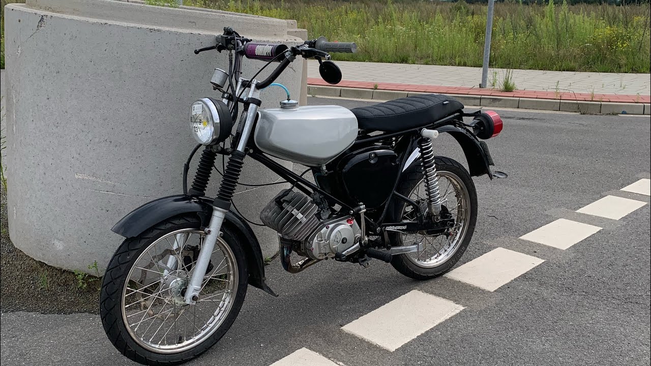 Simson 90ccm /raw sound/ wheelie