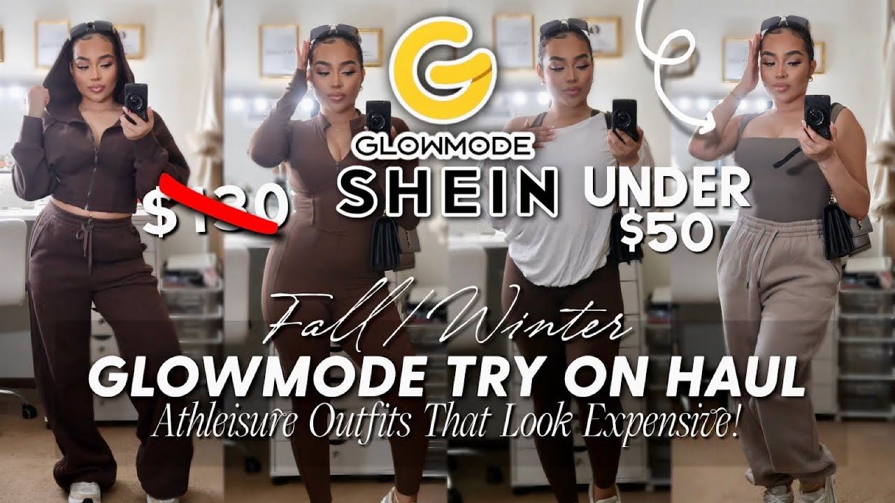 Примерка SHEIN GLOWMODE | Осенние наряды в спортивном стиле, которые выглядят дорого!