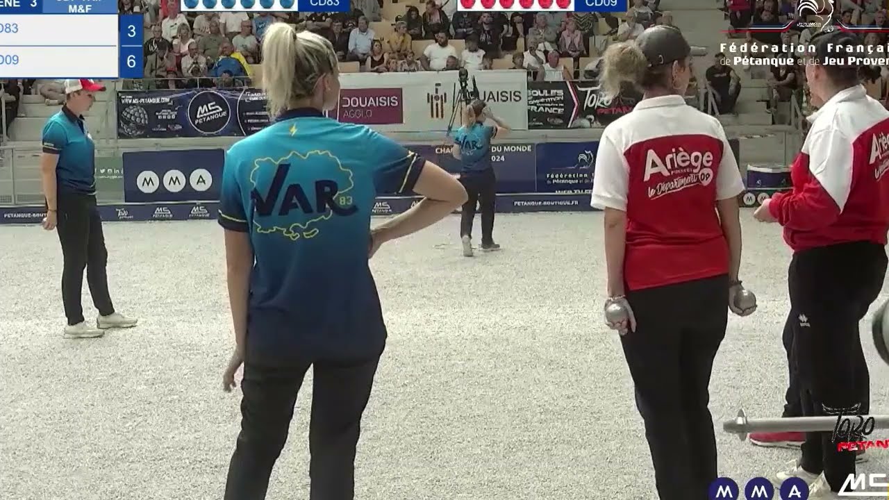 Petanque French Championships Triplet 2024, ARIEGE 09 vs VAR 83, Peyrot Cindy