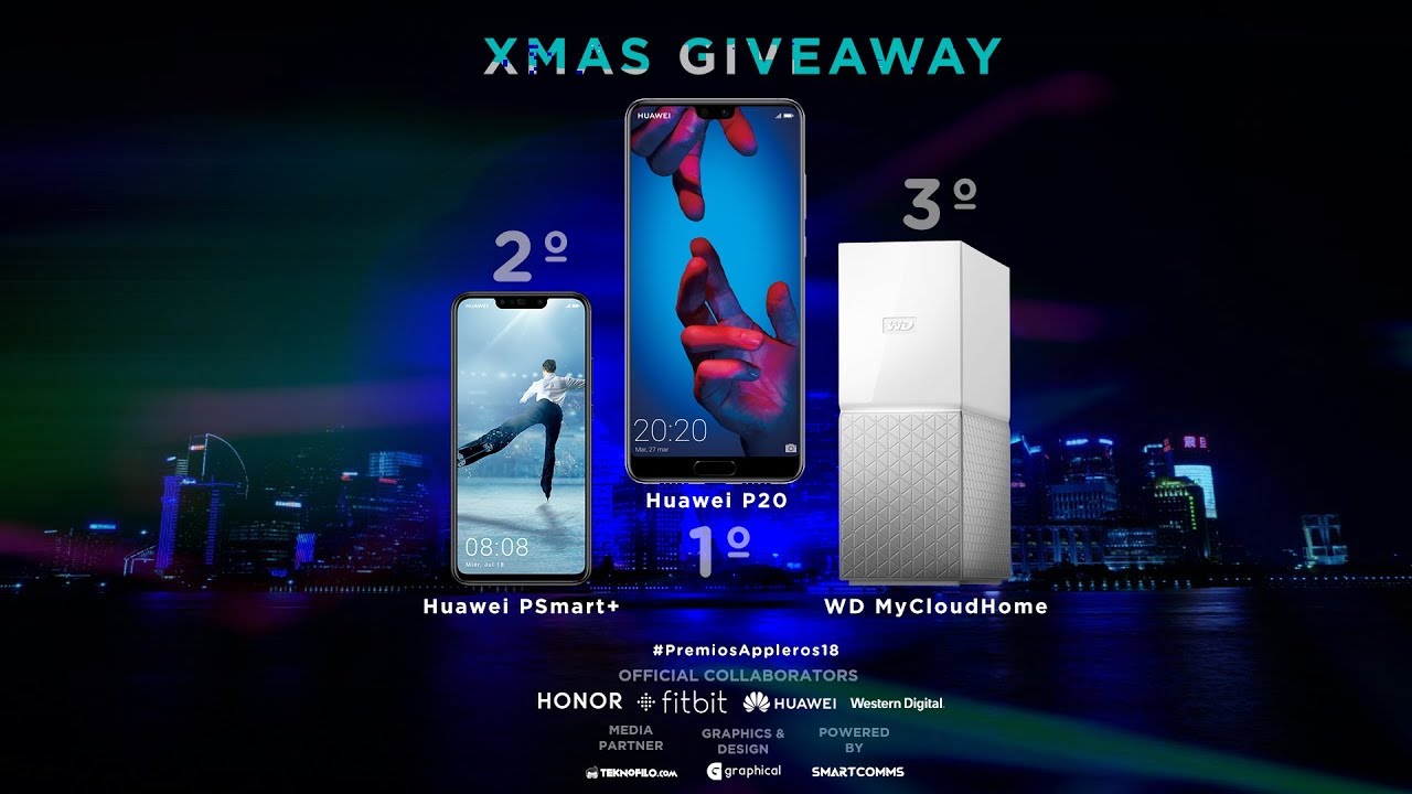 ¡Sorteazo navideño con Teknófilo! 🔥🎄 Huawei P20 | Huawei P Smart+ | My Cloud Home