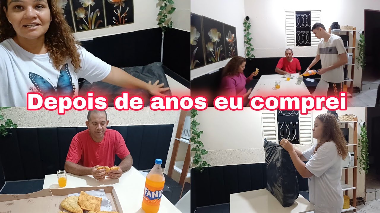 Noite do pastel com eles | minha máquina nova | como não comprei antes 