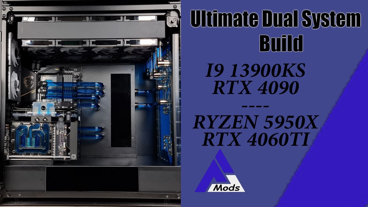 Ultimate Dual Pc in Corsair 1000D /Duel watercooling Loop (casemod)