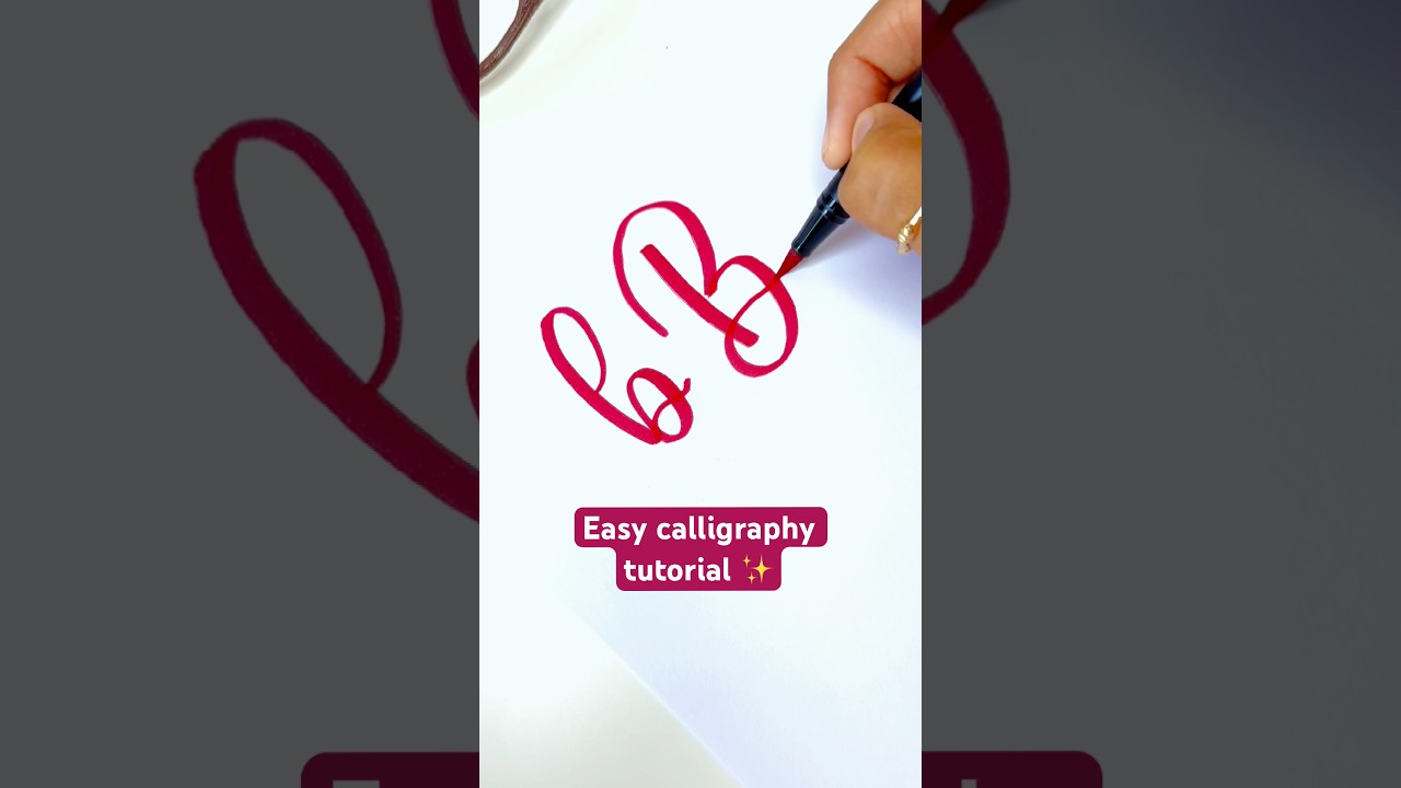 Calligraphy for BEGINNERS 🙌#calligraphytutorial #easycalligraphy #learncalligraphy