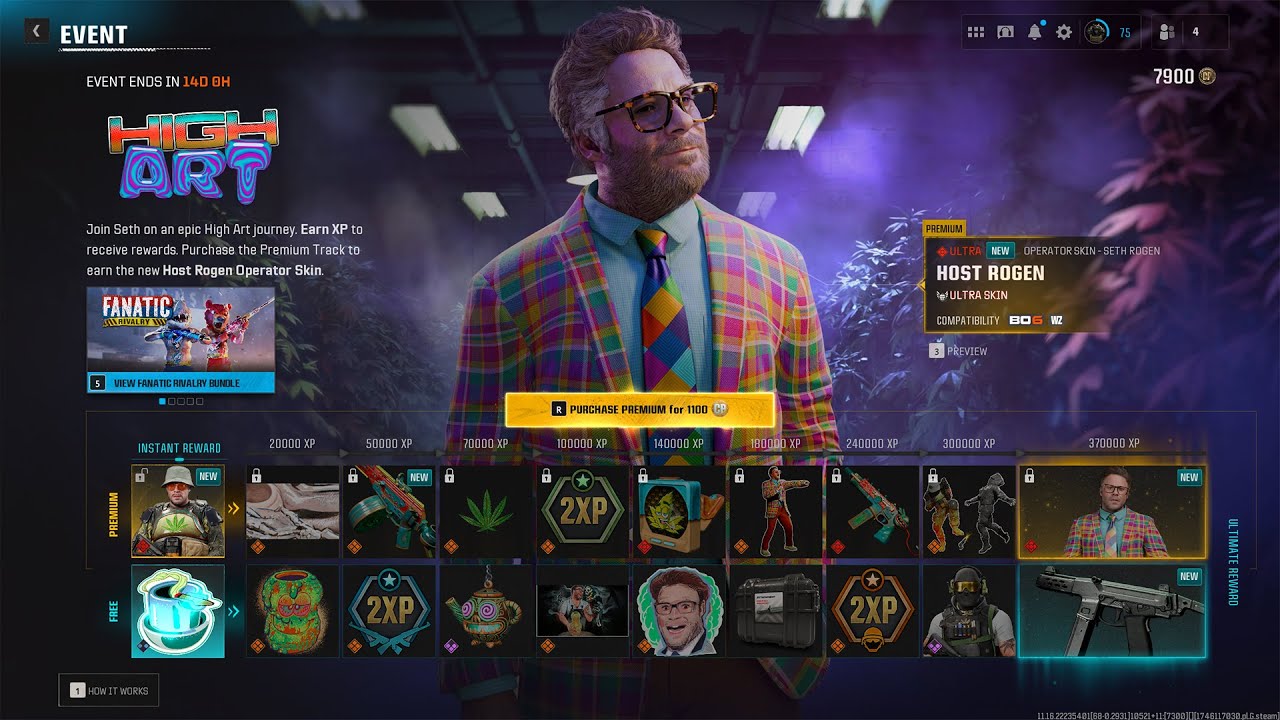 UNLOCK ALL SETH ROGEN HIGH ART EVENT PASS REWARDS FAST & EASY! (FREE Operators, Blueprints & More!)
