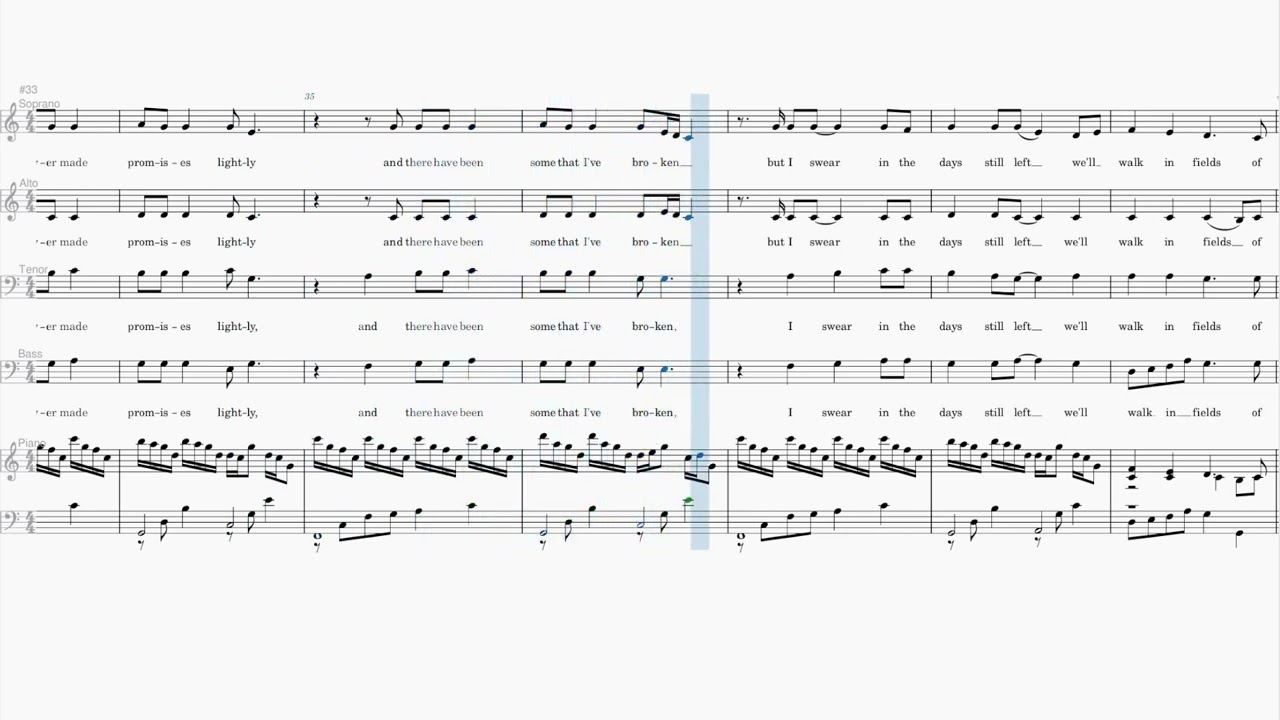 Fields of gold   Alto