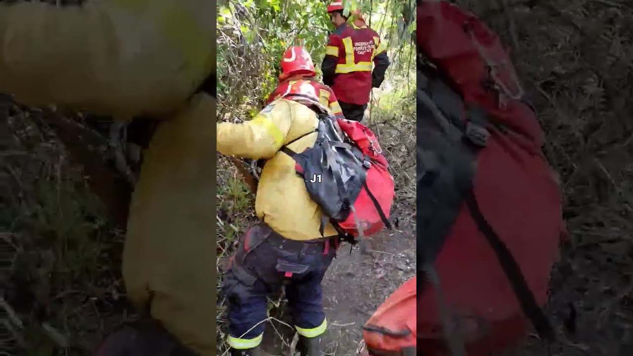 Incendio en Cholila 11/02/23 base puelo SPMF