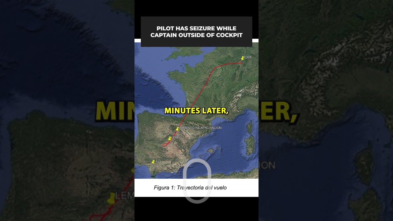 Lufthansa A321 Without Pilot For 10 Minutes As First Officer Suffers Seizure #shorts