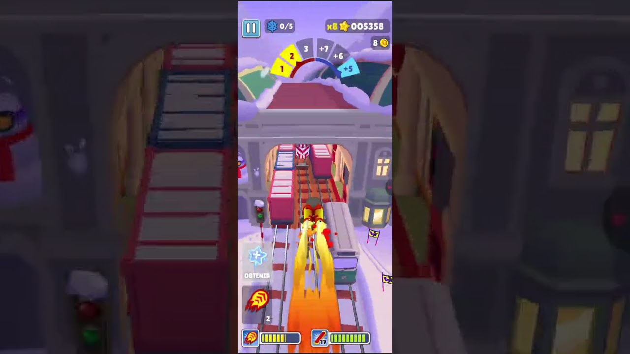 Je joue a Subway surfers 