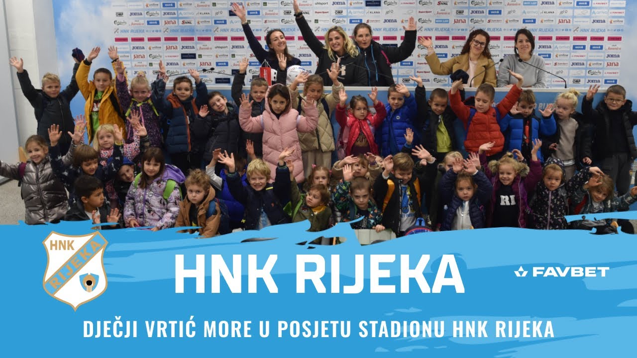 Dječji vrtić More u posjetu stadionu HNK Rijeka