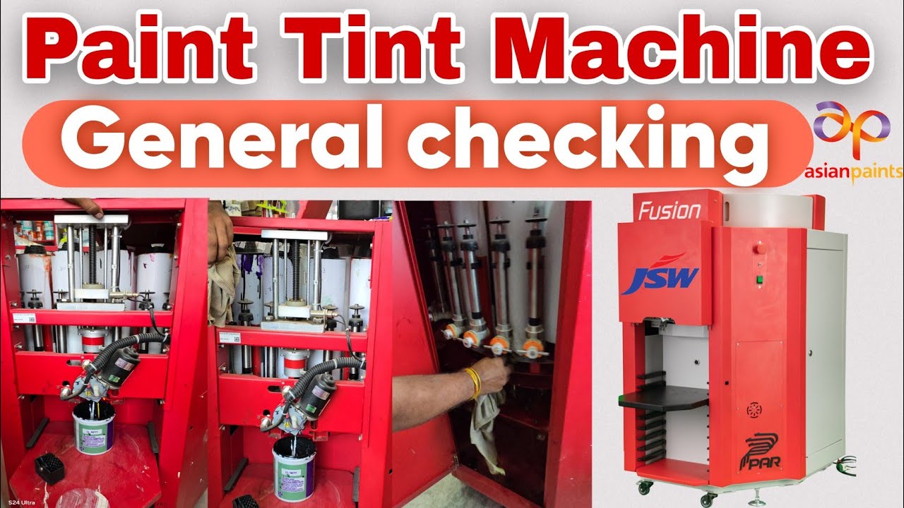 Paint Tint Machine || General Checking || PAR Machine || How To Clean Tint Machine in Hindi