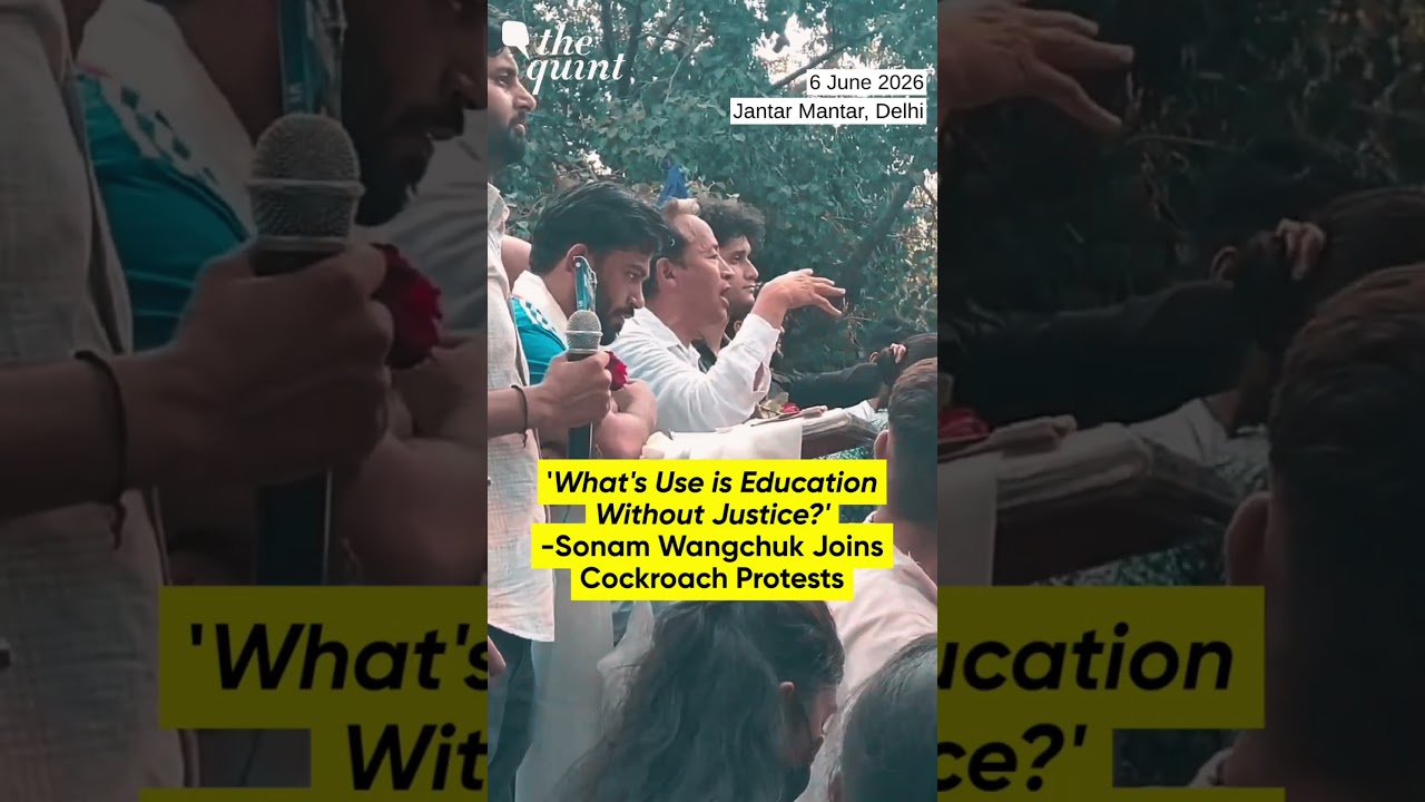'What's Use is Education Without Justice?' Sonam Wangchuk Joins Cockroach Janta Party Protest