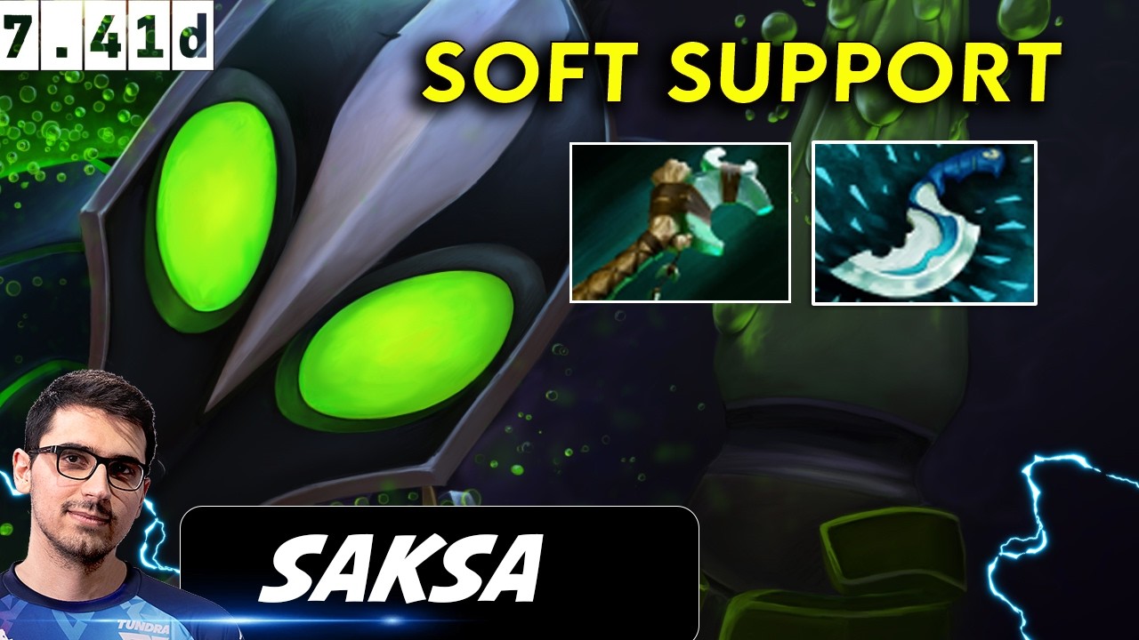 Saksa Rubick Soft Support - Dota 2 Patch 7.41d pro Player Full Gameplay