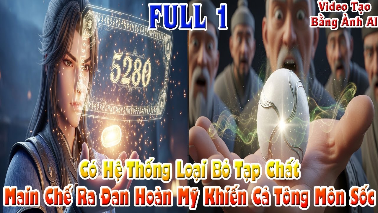 Có Hệ Thống Loại Bỏ Tạp Chất, Main Chế Ra Đan Hoàn Mỹ Khiến Cả Tông Môn Sốc! Full 1