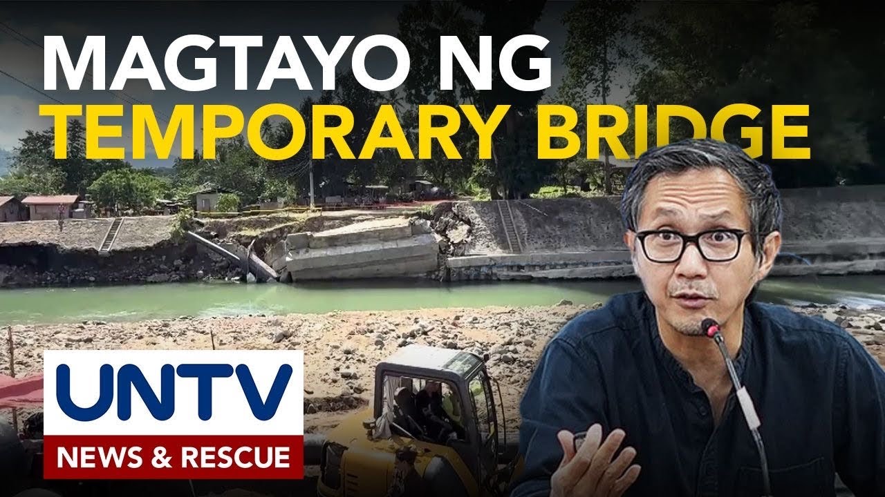 Paggawa ng temporary Panul-Iran Bridge, iniutos ng DPWH