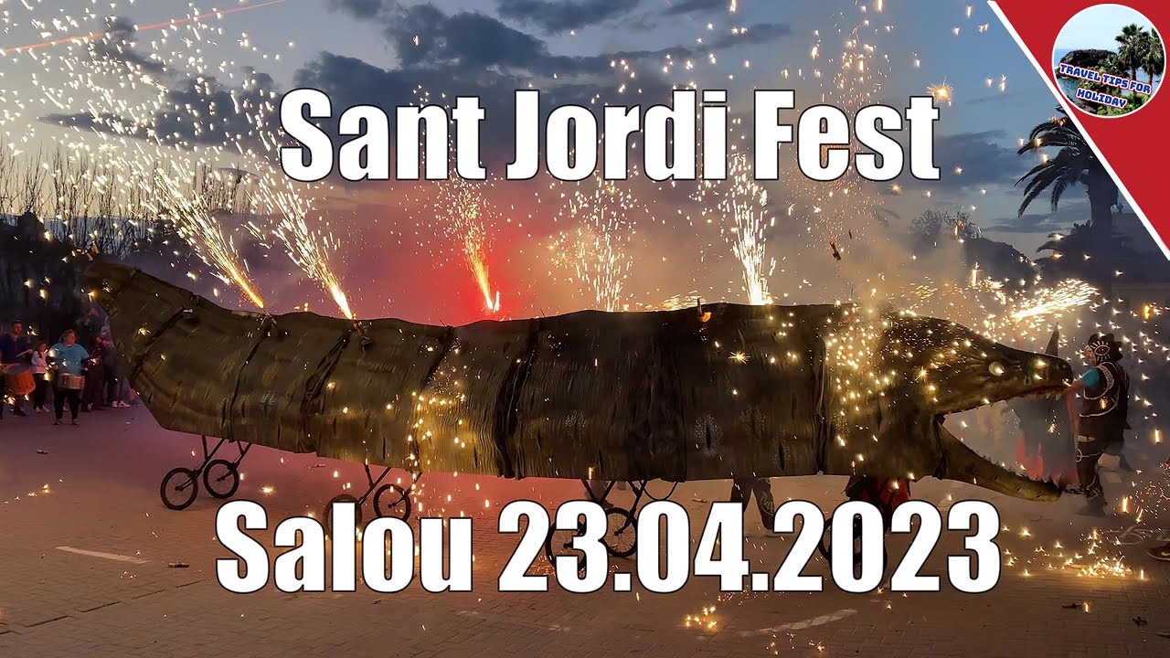 Salou Spain Sant Jordi Fest 2023: Eine magische Nacht voller Feuerwerk