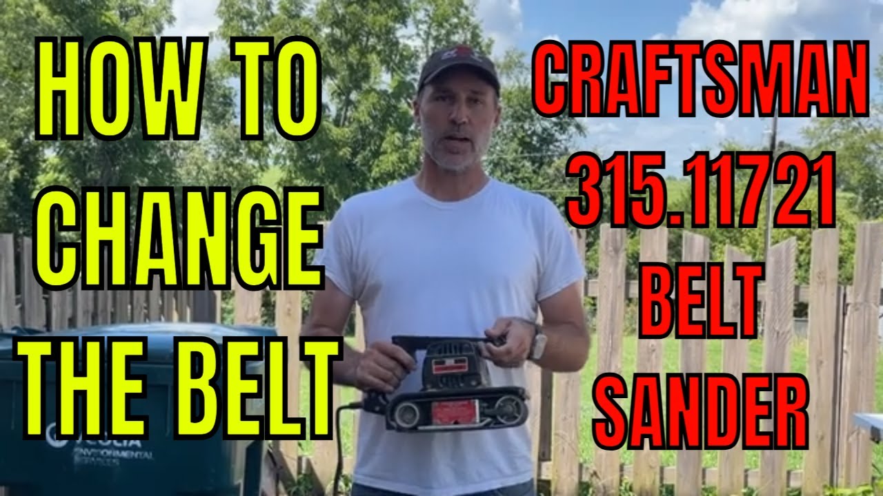 Changing Your Craftsman Belt Sander Belt Is EASIER Than You Think