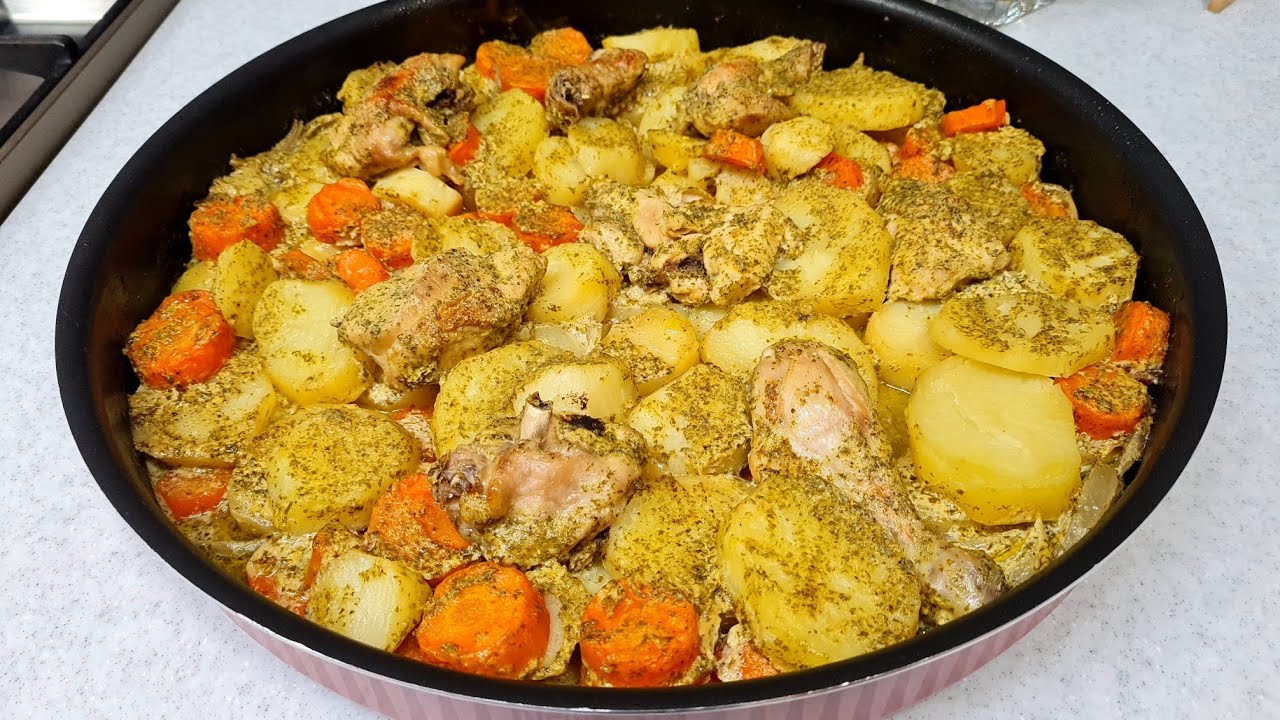 طريقة عمل صينية دجاج بالخضروات في الفرن بخلطة سرية تفتح النفس 😍🔥🔥