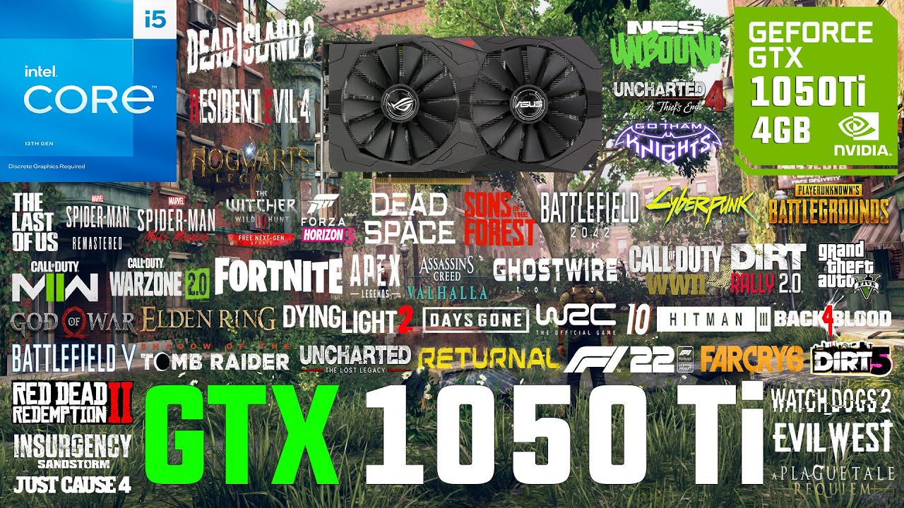 GTX 1050 Ti Test in 50 Games in 2023