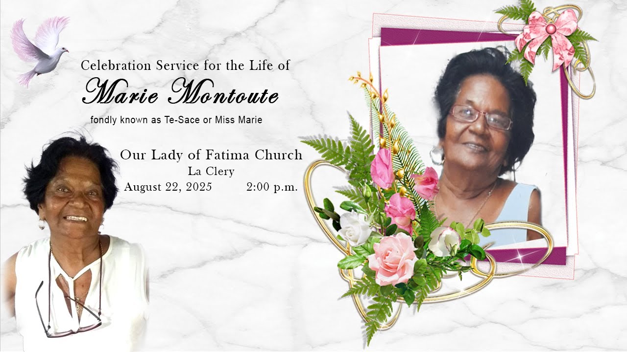 Celebration Service for the life of Marie Montoute   |  August 22, 2025   |   2:00 pm