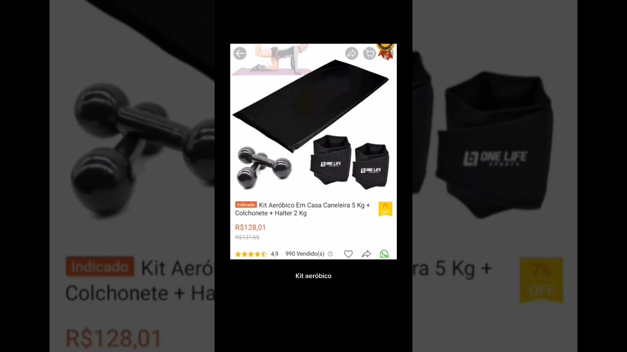 Achados da Shopee para sua academia em casa #achadosdashopee #shopee #fy #academia #shorts