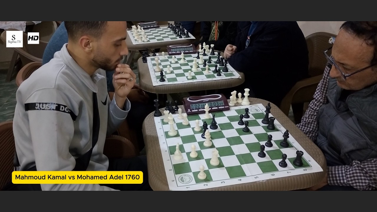 Mahmoud Kamal vs Mohamed Adel 1760 AlHaram Sigma Blitz Chess Championship 2026-2-12