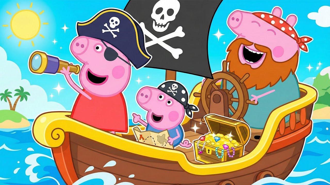 Daddy Pig’s Treasure Quest 🚢💎 Peppa & George Sail the Seas—What Treasures Await?🏝️ | Funny Animation