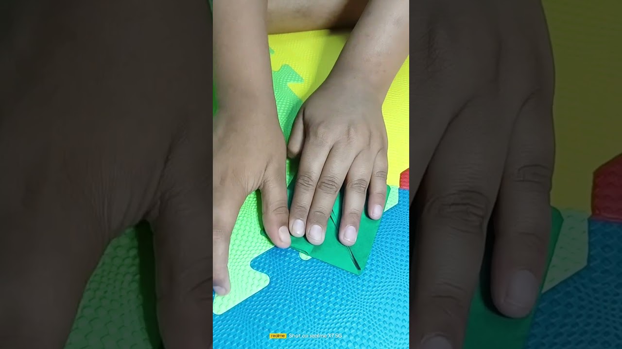 Paper frog 🐸 craft made by me 