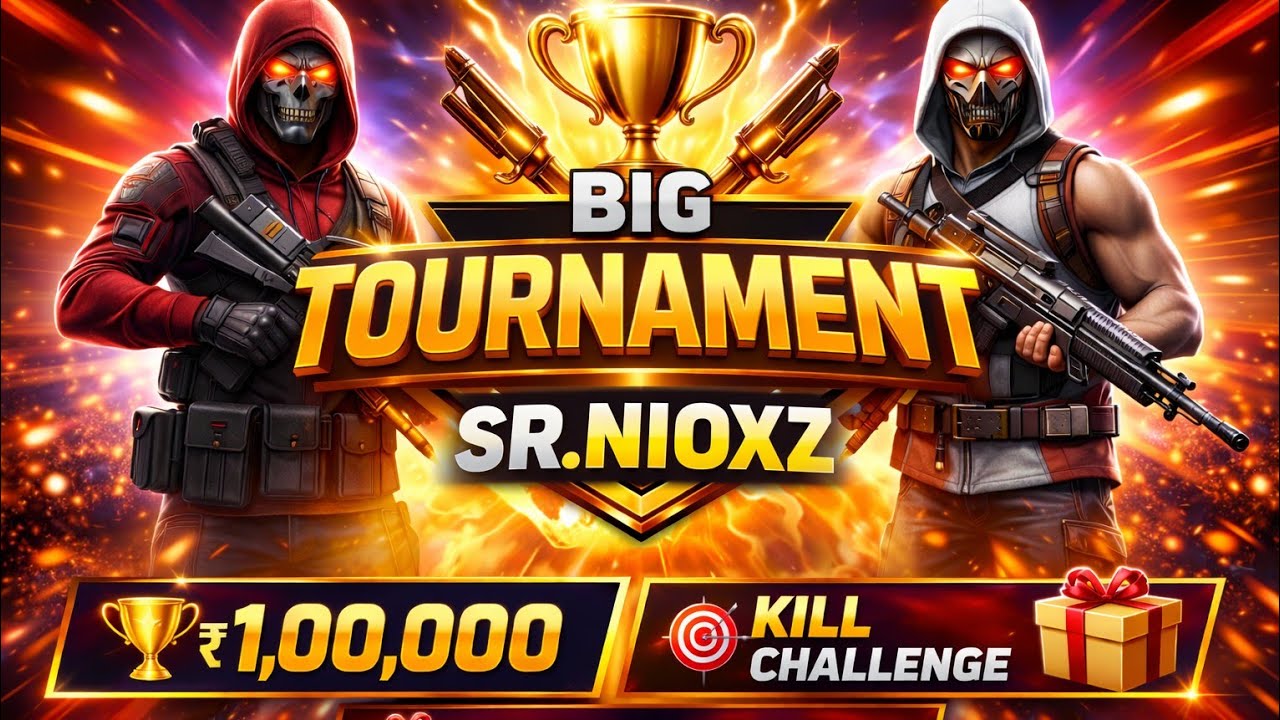 SR.NIOXZ FREE FIRE TOURNAMENT 🔥 LIVE CUSTOM ROOM | REAL CASH PRIZE 💰 JOIN FAST