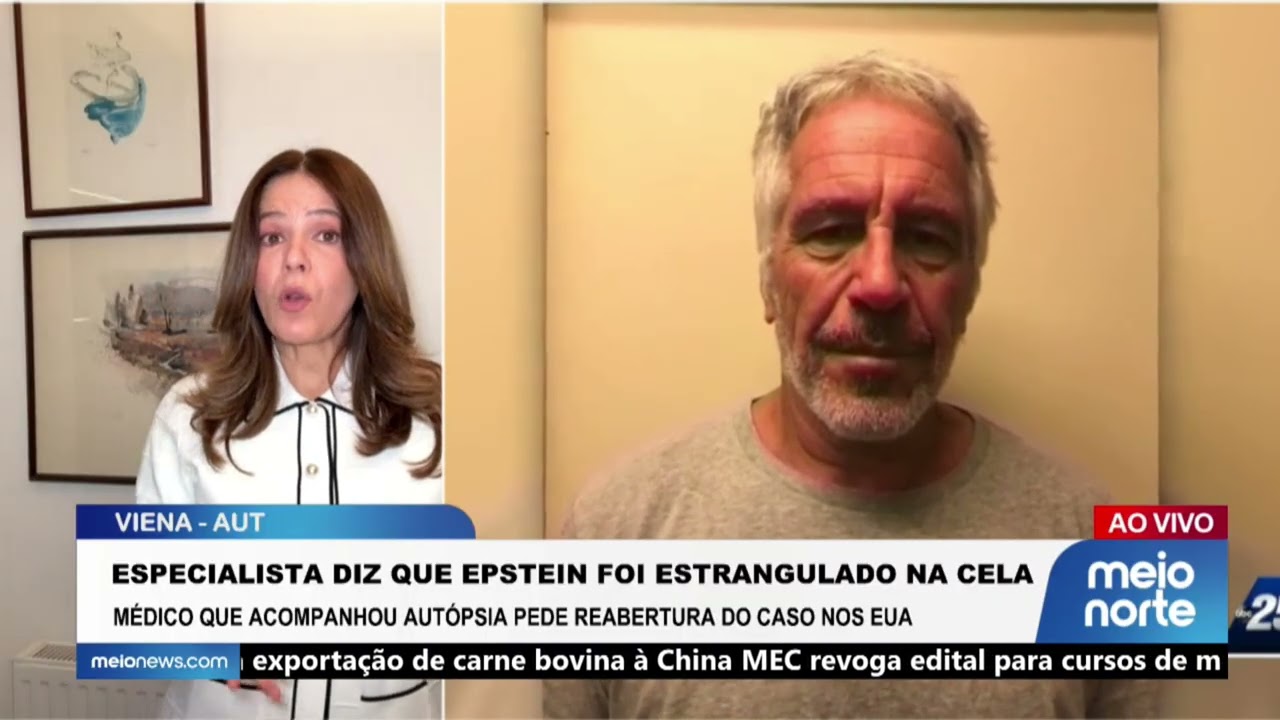 Médico que acompanhou autópsia de Eptein pede reabertura do caso no EUA | Agora Brasil
