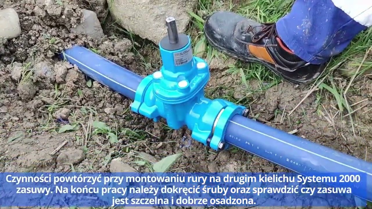 Montaż zasuwy E1 System 2000