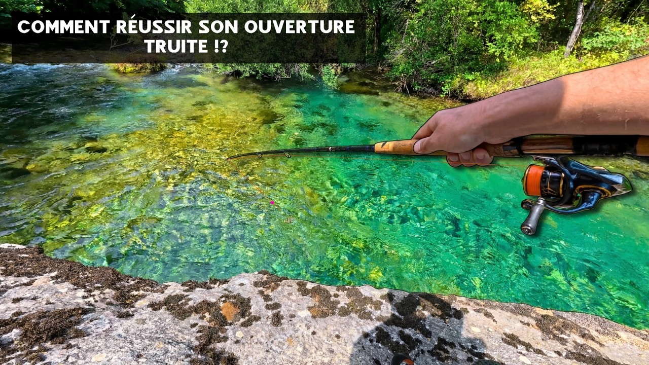 Cette rivière ULTRA-CLAIRE me fait halluciner... On voit les truites qui sortent pour attaquer !!!