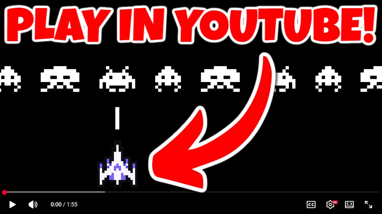 Это видео &mdash; игра | Space Invaders