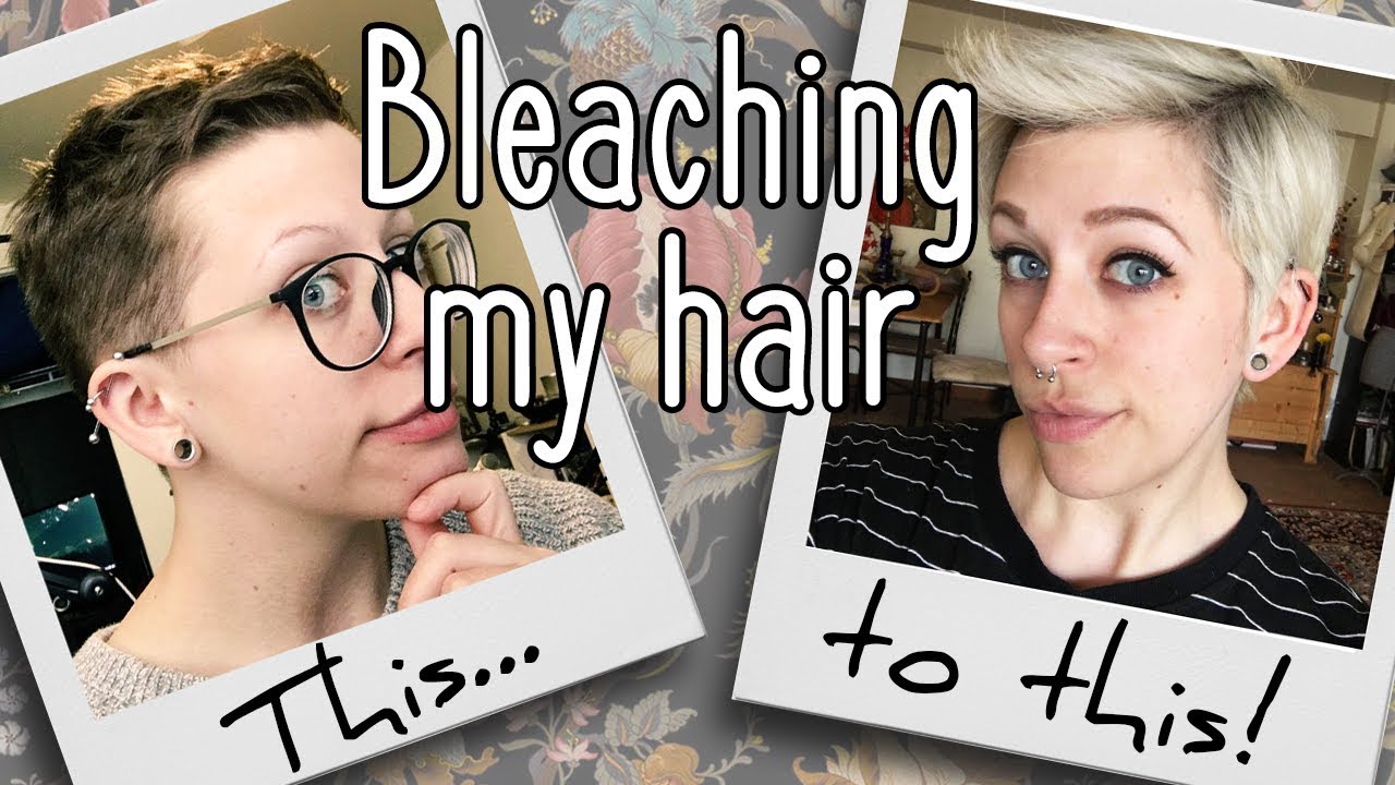 How I Bleached My Hair (again) | BLEACHING HAIR BROWN TO BLONDE // Demi Bo Bemi