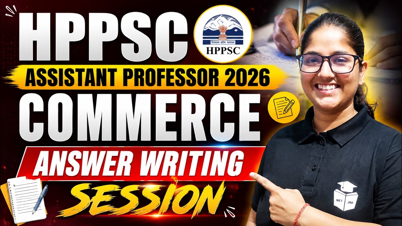 HPPSC Assistant Professor Commerce Answer Writing | HPPSC AP 2026 Preparation