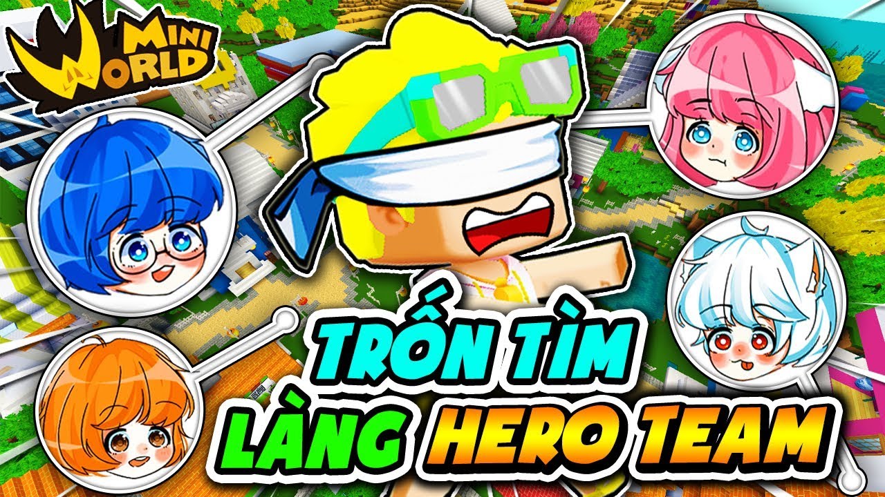Mister Vịt VÀ BỘ 3 BÁ ĐẠO CHƠI TRỐN TÌM TRONG LÀNG HERO TEAM !!!