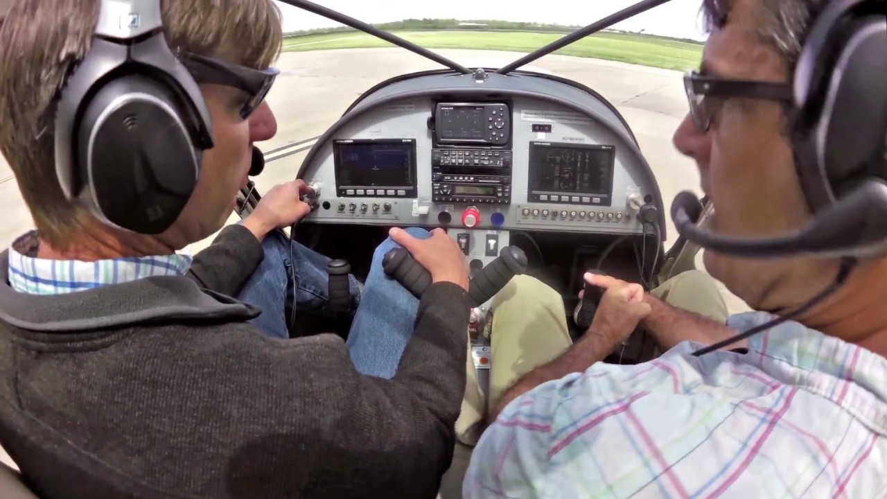Hand controls in the Zenith CH 750 - prototype installation