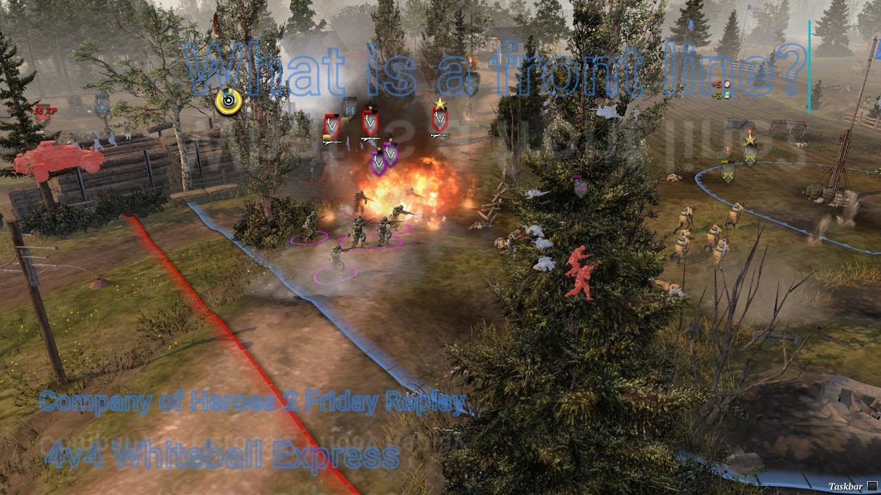 Company of Heroes 2 | Friday Cast | 4v4 Whiteball Express | Crushing a Front