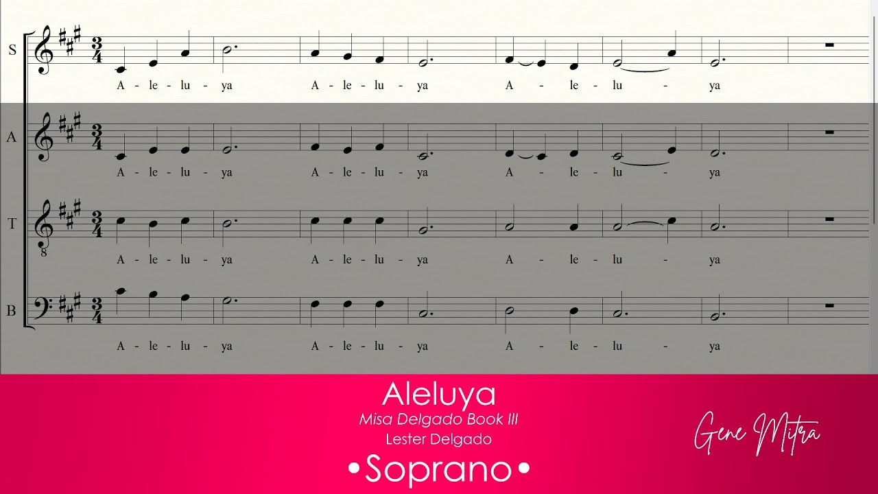 Aleluya | Misa Delgado Book III &bull; Soprano