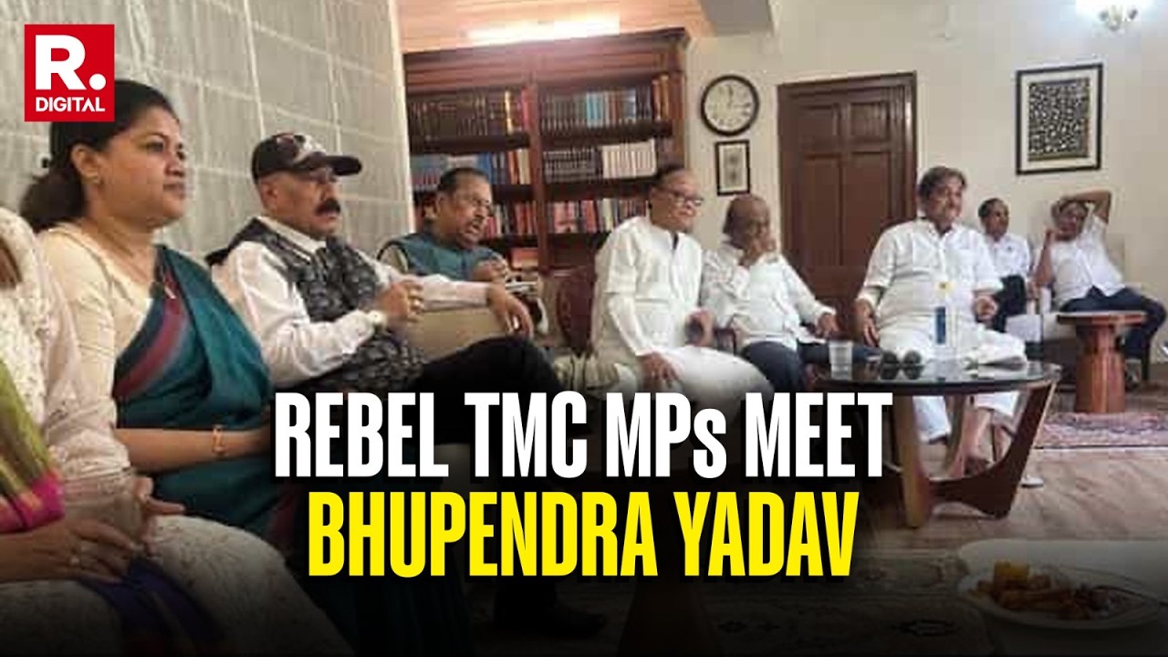 BREAKING: Rebel TMC MPs Meet Union Minister Bhupendra Yadav And WB Leader Suvendu Adhikari In Delhi