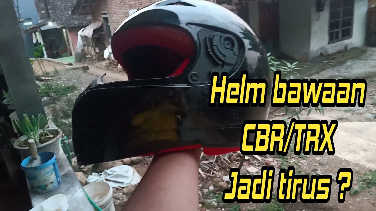 CARA MEMBUAT TIRUS HELM BAWAAN HONDA CBR || HELM TRX
