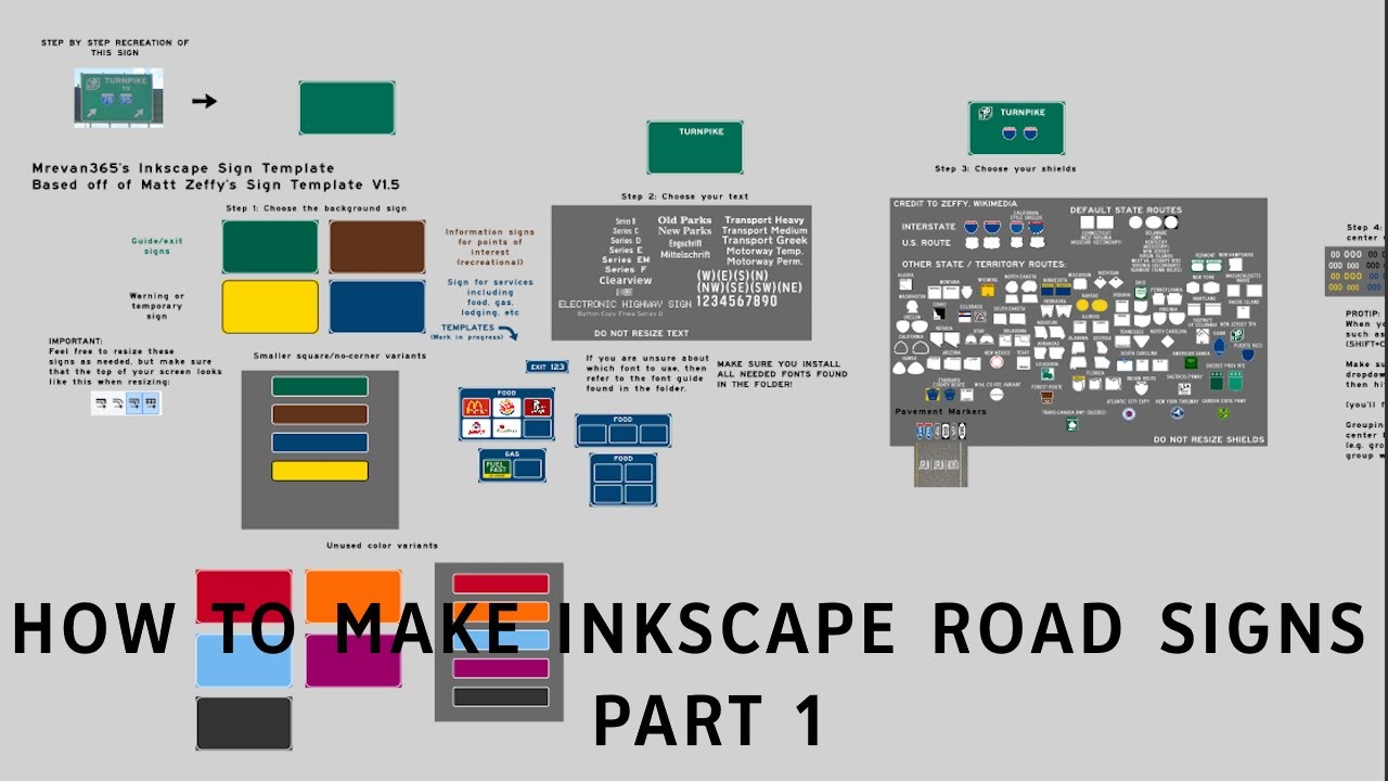 How to make Inkscape Road Signs: Part 1