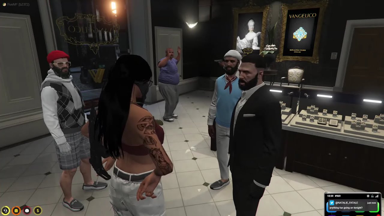 Tommy T takes Ray Mond to do her 1st Jewellery Store on Golf Cart (HILARIOUS RP) | NoPixel