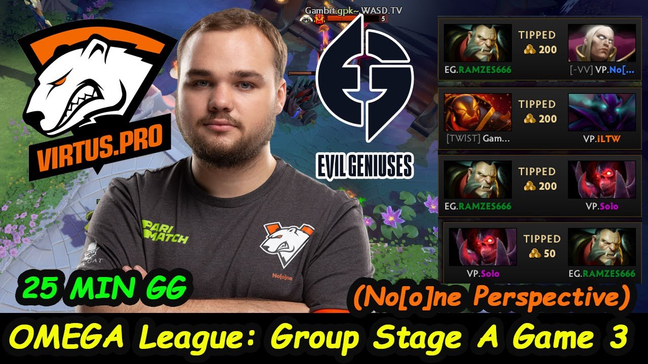 Virtus Pro vs Evil Geniuses | Noone Invoker Fast Game Snowball VP Style OMEGA League Game3 Dota 2