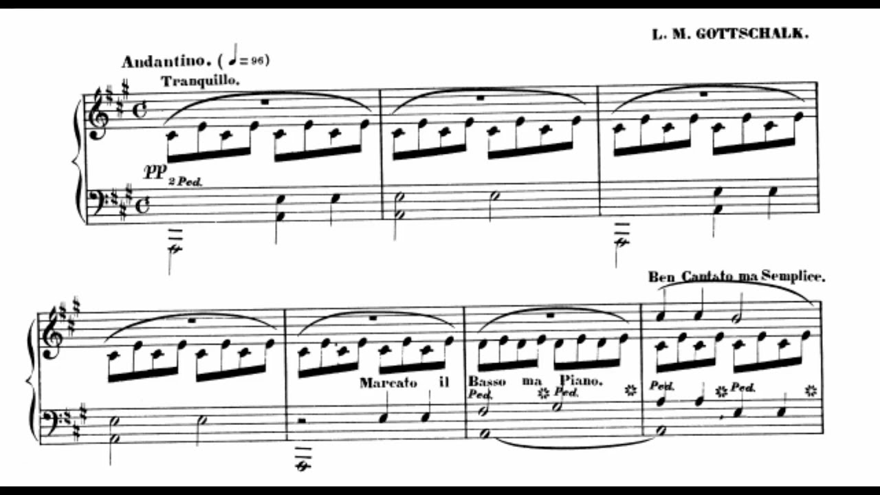 Louis Moreau Gottschalk  - Berceuse, Op.47