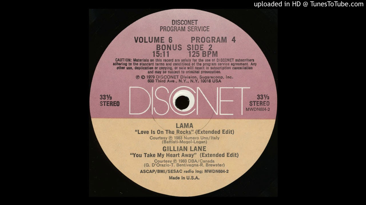 Lama - Love Is On The Rocks (Disconet Extended Edit)