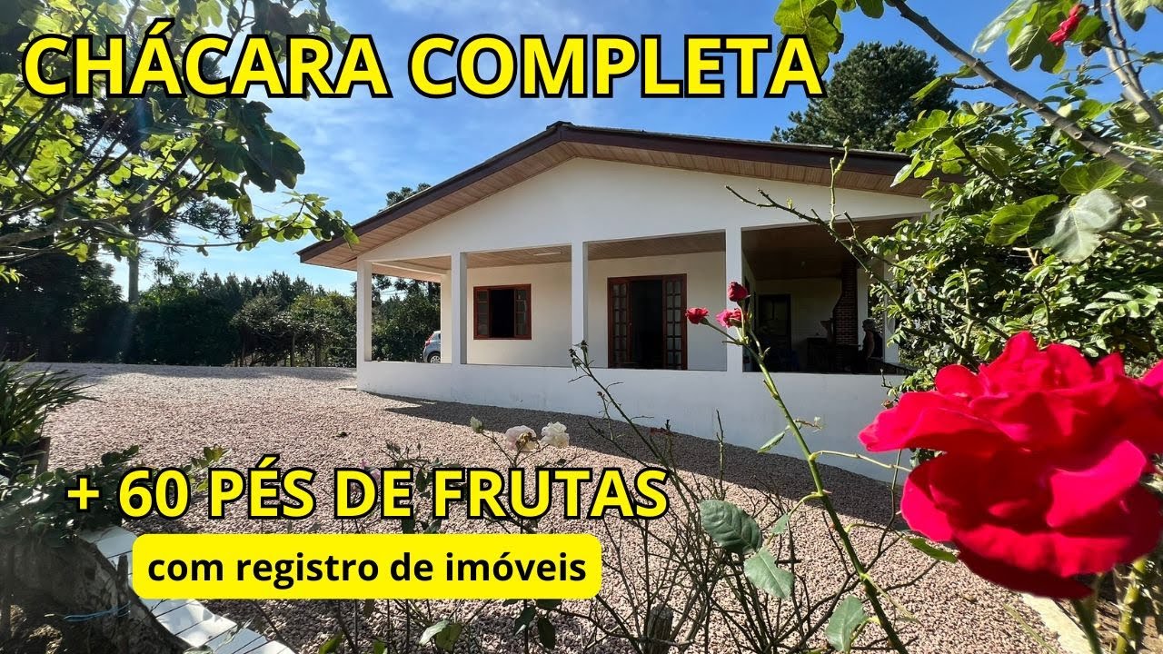 CHACARA COMPLETA | NASCENTE | CASA NOVA | PASTO | + 60 PÉS DE FRUTAS | PROXIMO DE CURITIBA-PR