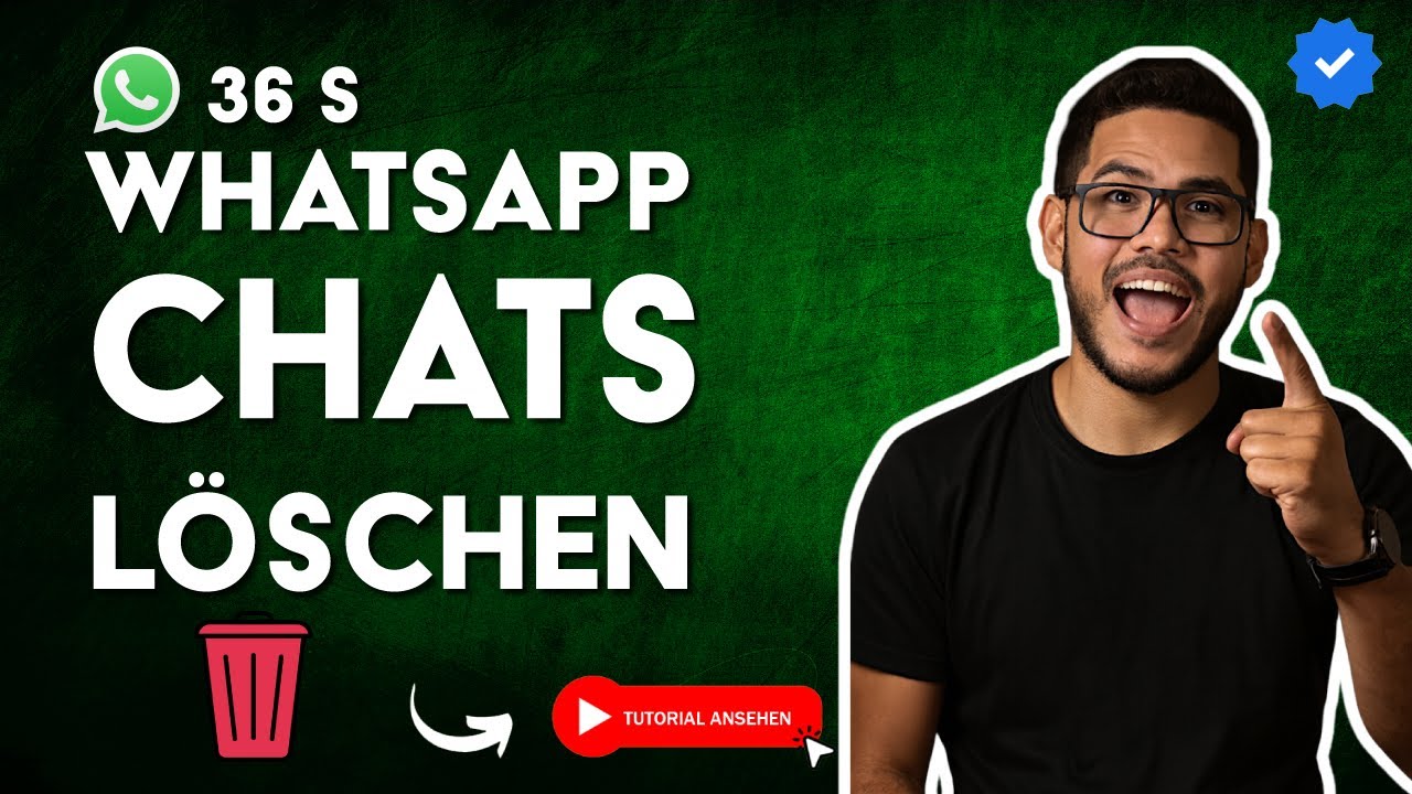 Wie man ALLE WHATSAPP-Gespräche LÖSCHT in 36 S