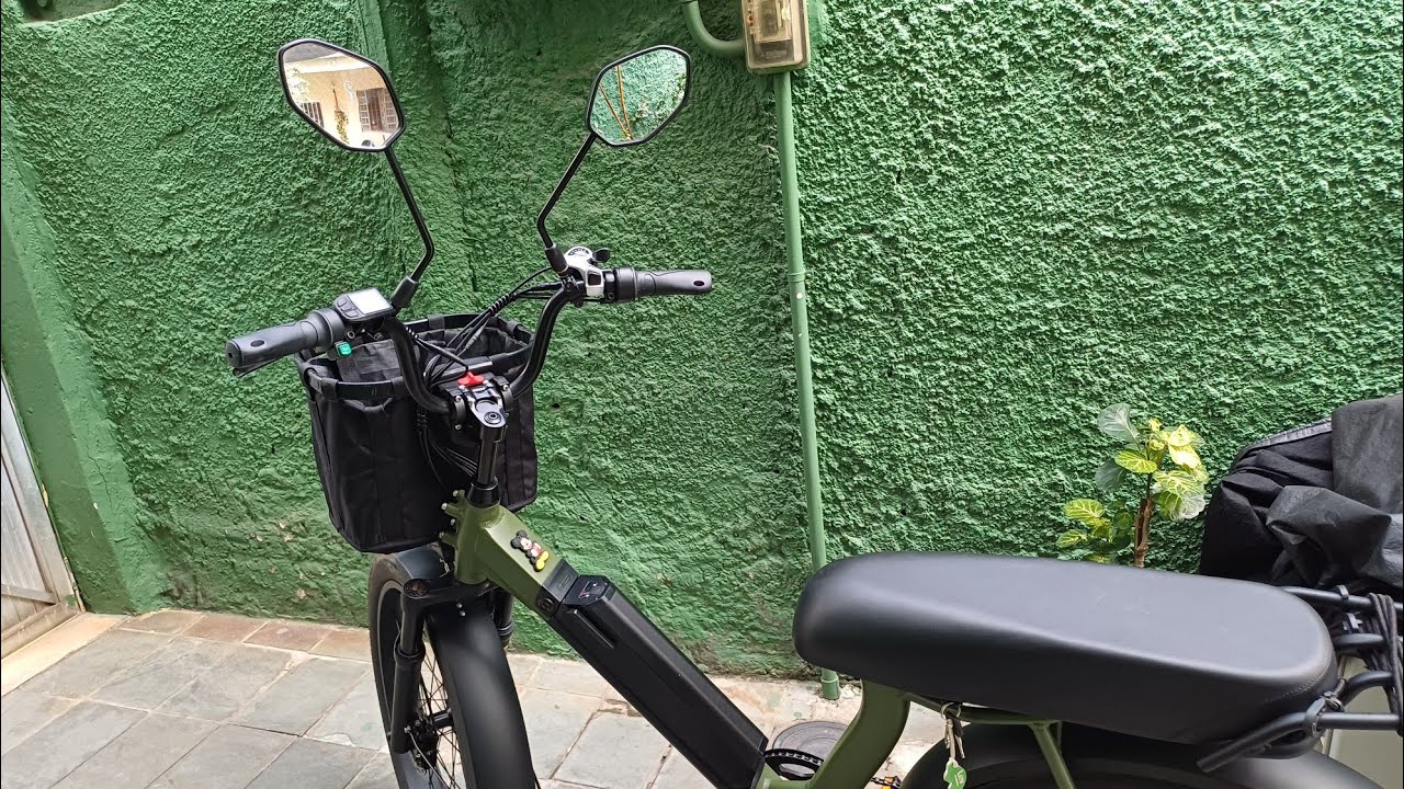 NÃO USE MAIS RETROVISOR DE BICICLETA NA SUA BIKE ELÉTRICA- VEJA O QUE EU FIZ .